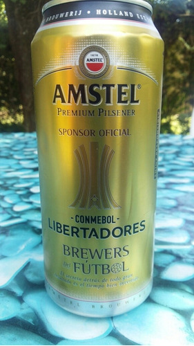 Lata Cerveza Amstel / Copa Libertadores / Vacía 