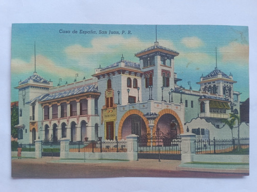 San Juan Puerto Rico Postal Casa De España 