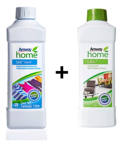 Kit Sa8 Sabao Liquido + Loc Multiuso Amway Biodegradável