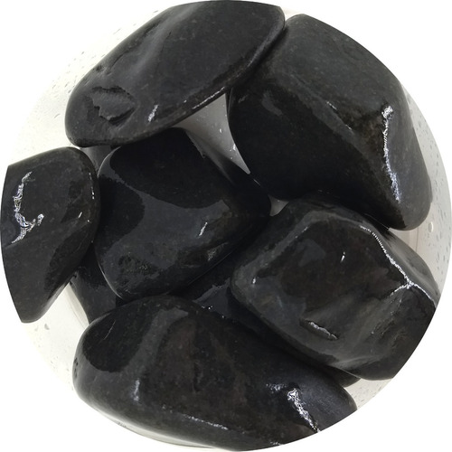 Pedras Ornamentais Seixo Preto Número 3 4,0kg