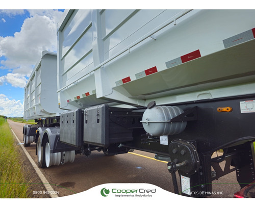 Carreta Bitrem Basculante Caçamba 25/25 Nova 26m3+ 27m3