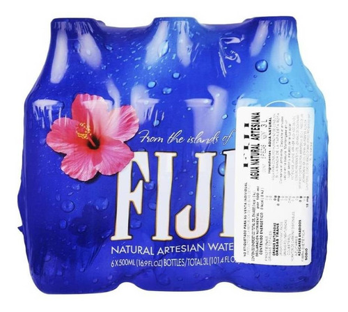 Agua Fiji 6 Botellas 500ml Artesian Water