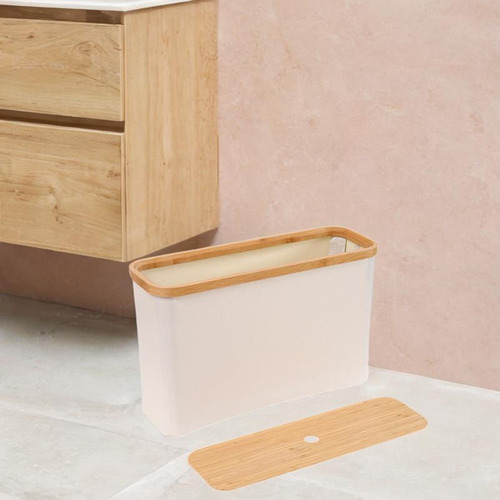 Accesorios De La Cesta Del Beige Con Tapa 45x15x28cm