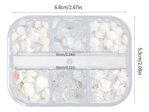 Uñas Flores, Uñas De Camelia En 3d Para Uñas Acrílicas, Mani