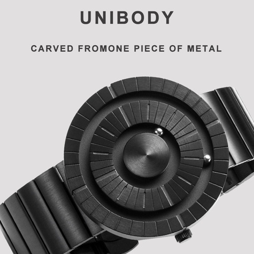 Relojes De Cuarzo De Lujo Para Hombre Eutour Stainless Color De La Correa Mesh Belt Black