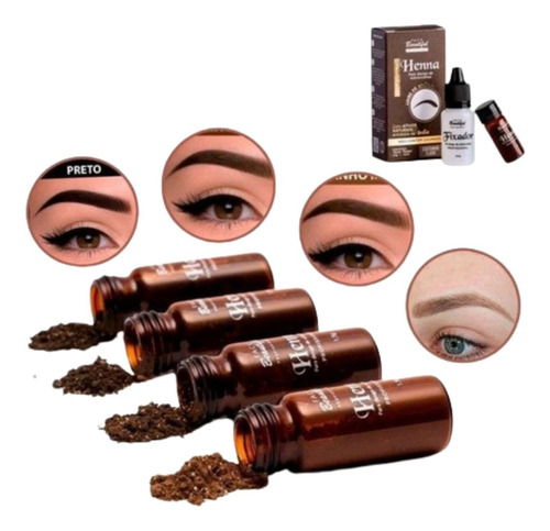 Henna Para Cejas Niraj 2g + 10ml Larga Duracion