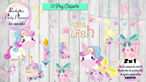 Clipart Imagenes Unicorns Png - Kit Imprimible