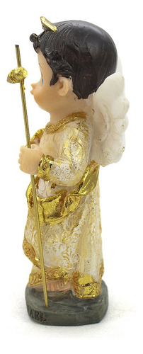 Kit Arcanjos Gabriel Miguel Rafael Infantil Imp Resina 12 Cm