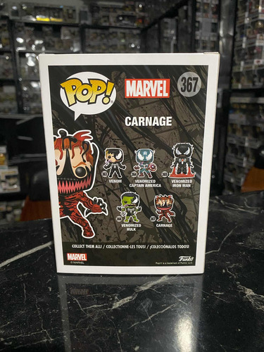 Funko Pop Carnage Marvel #367 Nuevo Original Disponible