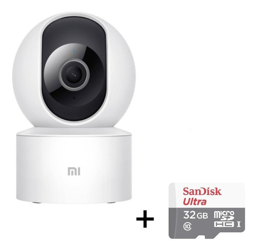 Camara Ip Wifi De Seguridad Full Hd Xiaomi Motorizada Babycall Monitor + Memoria 32gb Original Mija 360