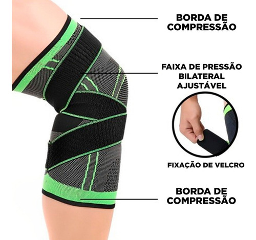 Joelheira Knee Pressure 2022 - Frete Internacional Grátis