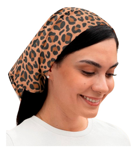 Pañoleta Mascada Para Cuello Cabeza Estilo Y Elegancia Leopardo Uniatalla