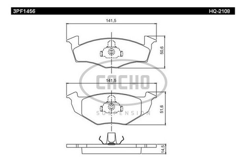 Pastilla De Freno Del P/ Volkswagen Fox/gol Trend/voyage