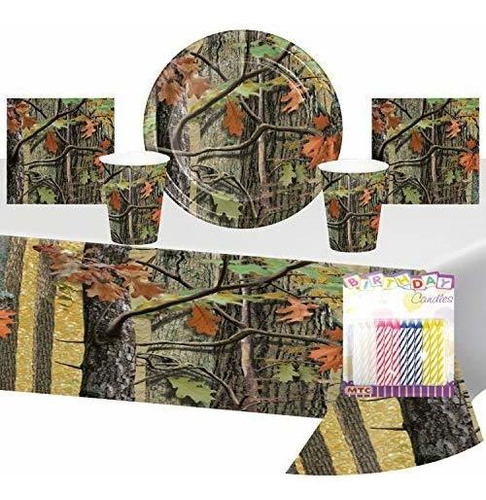 Paquetes De Fiesta - Hunting Camo Party Supplies Pack Serves