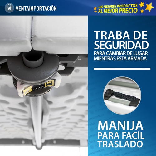 Imagen 5 de 5 de Mesa Plegable Valija Pvc Reforzada Camping Premium Calidad