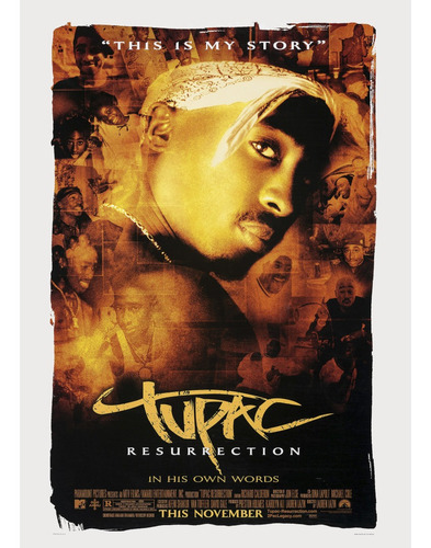 Lamina Para Enmarcar Cuadros Pelicula Tupac Resurrection