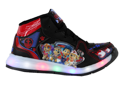 Tenis Niño Paw Patrol Bota Luces Led Patrulla Caninacachorro