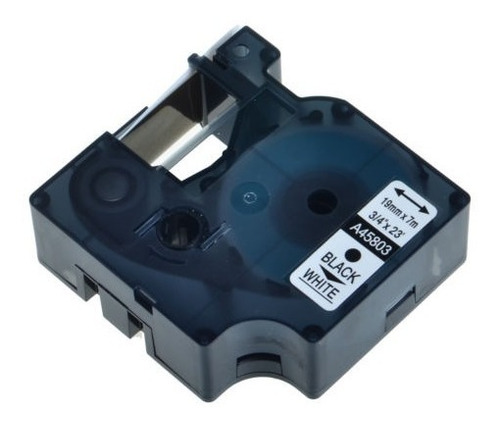 Imagen 5 de 5 de 10pk Para D1 Dymo Labelmanager 350 350d Negro En Marca Blanc