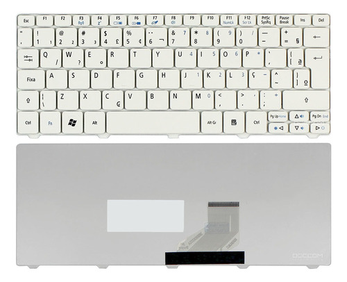 Teclado P/ Acer One 521 532h 533 D255 D257 D260 D270 Branco