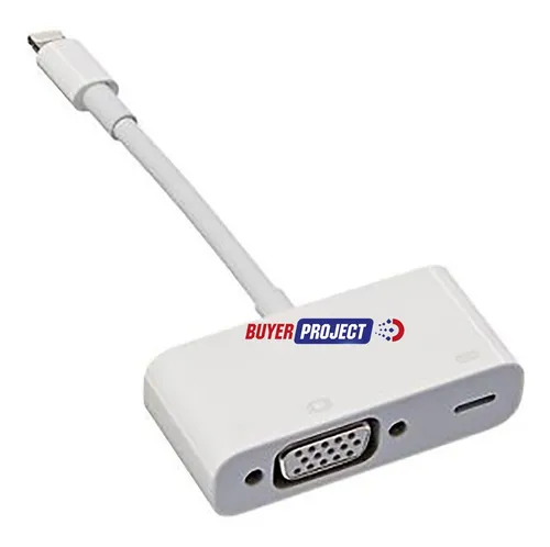 Adaptador De Video Lightning A Vga Full Hd 1080p iPhone iPad