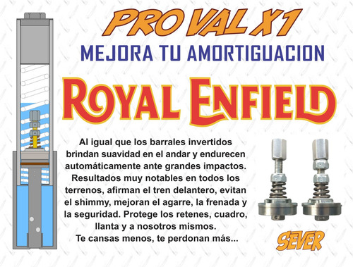 Valvulas Pro Val Himalayan Scram Interceptor 650 Suspensión