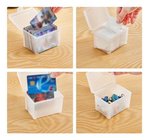 Caja De Almacenamiento Transparente Con Tapa, Organizador De