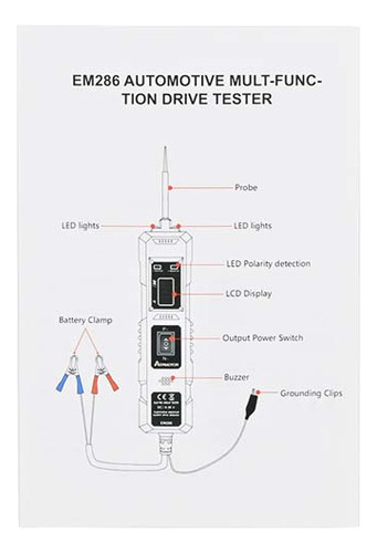 48v Probador De Sonda De Potencia, Luz De Prueba Automotriz