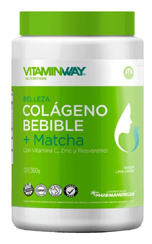 Colageno Matcha Vitamin Way Bebible Resveratrol Zinc 360g