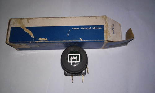 Chave Botão Vidro Traseiro Opala 79 80 Desembaçador Original