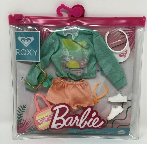Imagem 2 de 5 de Barbie Fashion Roxy Roupa 2021 Cartela Acessórios Esporte