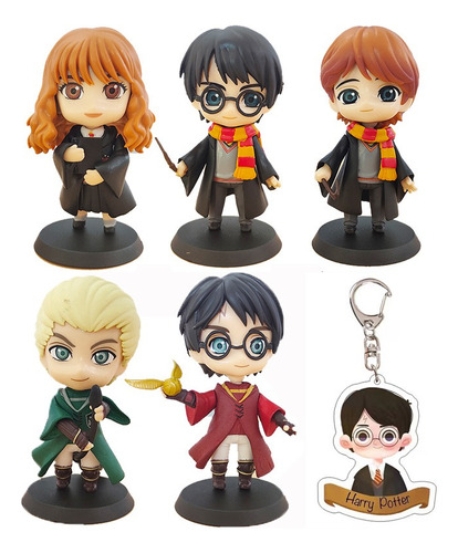 5pzs Harry Potter Colección Juguetes Figuras Con Colgante