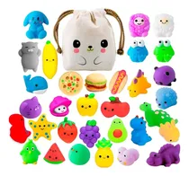 Comprar TONGLEYUAN Squishy Mochi x 32 Animals Antiestres Random c\u002F Bolsita Kawaii Pequeño