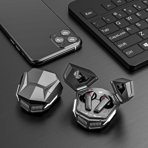 Audífonos In-ear Inalámbricos Gamer Kespu Dx26 Negro Auriculares Inalambricos Smart Touch Bluetooth 5.3 Con Microfono