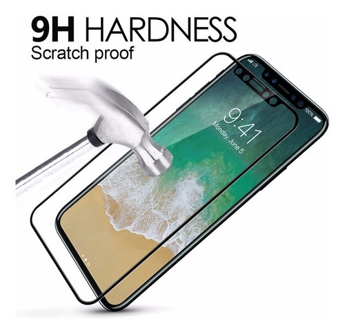 Mica De Vidrio Templado Full 5d iPhone X Xs Protector Glass