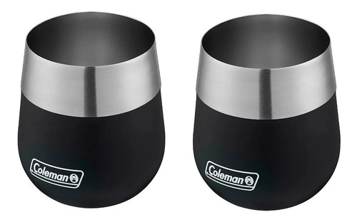 Vaso Mate Térmico Coleman Claret Acero Inoxidable 384 Ml X 2