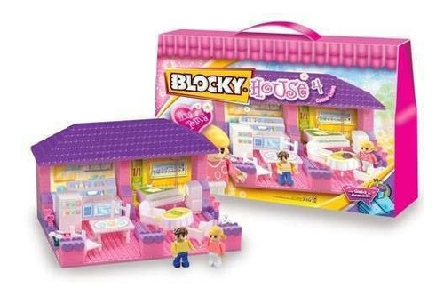 Blocky House Living Cocina Para Armar Ladrillos Juguete