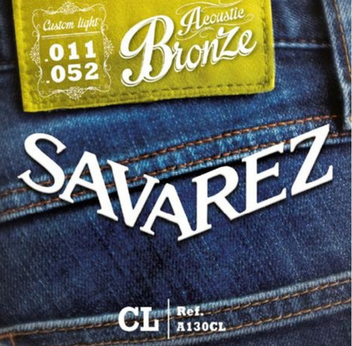 Encordado Guitarra Acustica Bronce Savarez 011 52 A130cl