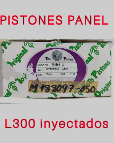 Pistones Mitsubishi Panel L300 A 050 Mm Mpi Inyectada 2.0