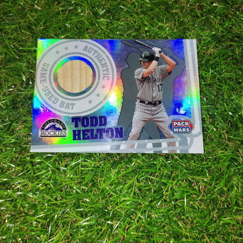 Cv Todd Helton Memorabilia Bate Refractor Topps Pack Wars