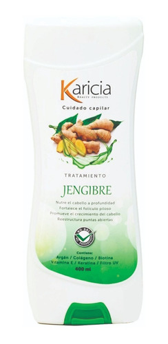 Tratamiento Karicia Cuidado Capilar Con Jengibre X 400ml