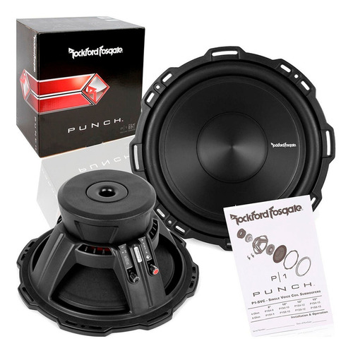 Subwoofer Punch 15 Pulgadas Rockford Fosgate P1s4-15 250 Rms Color Negro