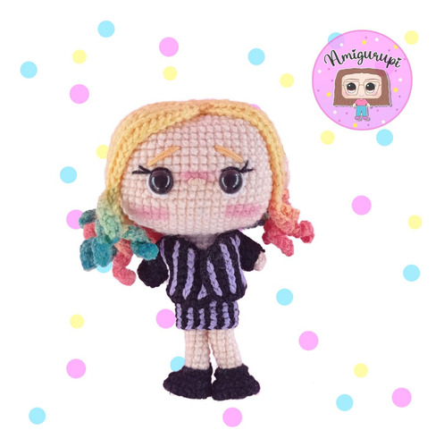 Enid Amigurumi De La Serie Merlina (version Funko)