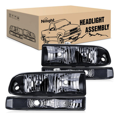 Nilight Conjunto De Faros Delanteros Para Chevy Blazer Chevy