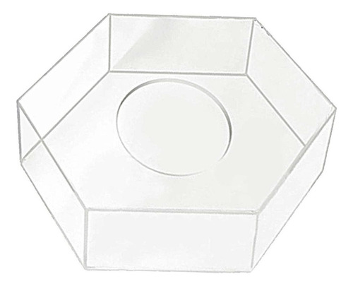 Caja De Presentación Transparente Pedestal Riser Hexagon