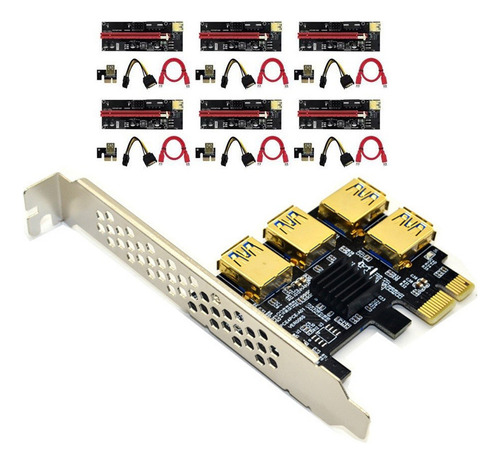 Adaptador De Tarjeta Vertical Usb 3.0 Pci-e Express 1x A 16x