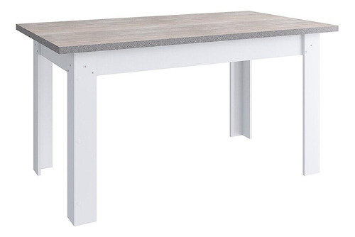 Mesa De Jantar Canoas 150cm Branca/santurini Zamarchi Cor dos pés Branco