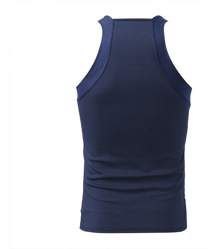 Camiseta Sin Mangas Ajustada Y Elegante Para Hombre