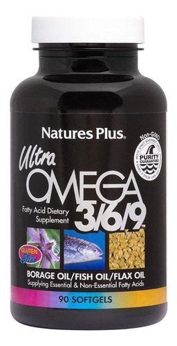 Omega 3/6/9 90caps-nature's Plu - Unidad a $2468