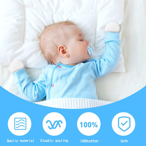 12 Pares De Manoplas Para Bebés Recién Nacidos, Manoplas Uni