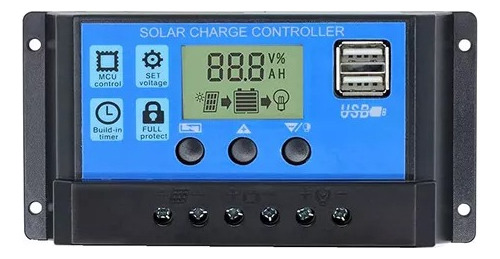 Controlador De Carga Solar 30 Amp Panel Solar 